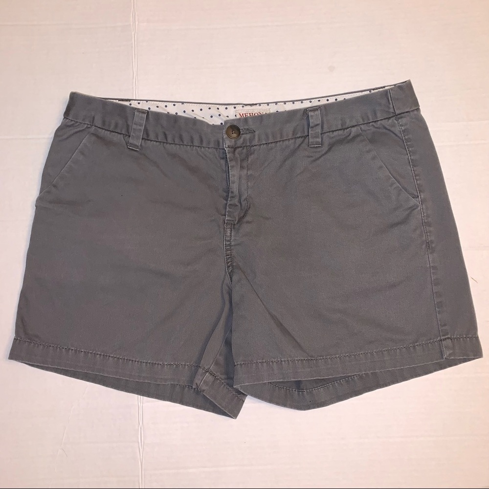 Merona gray shorts 100% cotton size 12